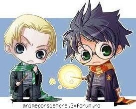 draco and hary anime harry potter